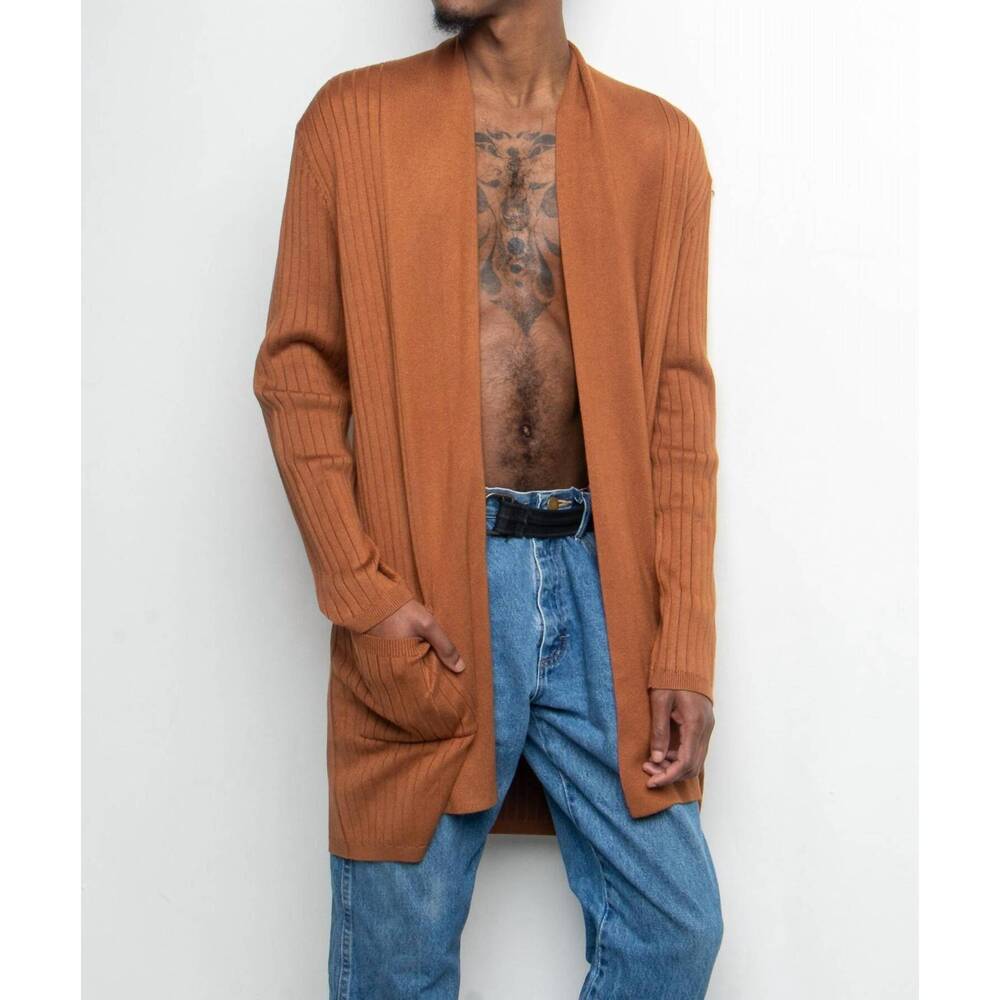 NEW YACHT CLUB ACCESS baroque sweater cardigan in brown